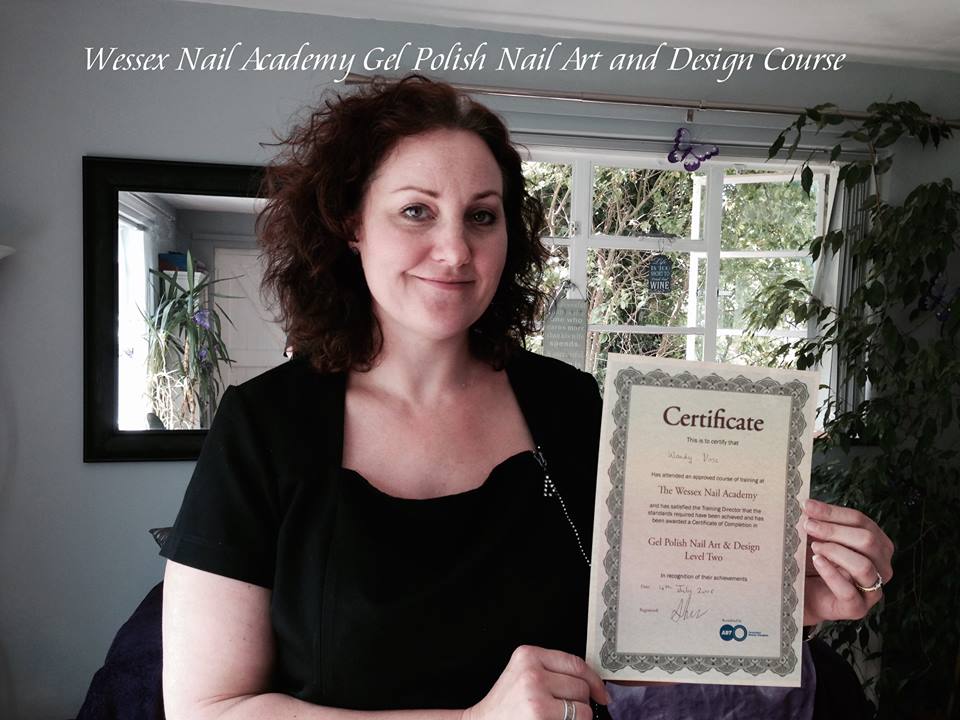 Nail Technicians Training Course Students and Their Certificates, Nail extension training , nail training course, Okeford Fitzpaine, Dorset